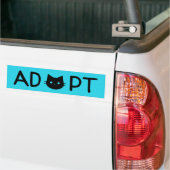 Autocollant De Voiture "ADOPTEZ" l'adhésif pour pare-chocs de chat (Sur camion)