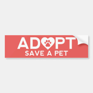 Autocollant De Voiture Adoptez Save A Pet