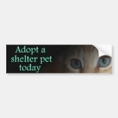 Autocollant De Voiture Adoptez un adhésif pour pare-chocs d'animal (Devant)