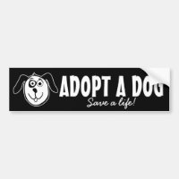 Adoptez un adhésif pour pare-chocs de chien