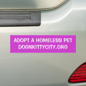 Autocollant De Voiture Adoptez un animal familier sans abri Bumpersticker (En voiture)