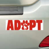 Autocollant De Voiture Adoptez Un Sticker Pour Pet Bumper (En voiture)