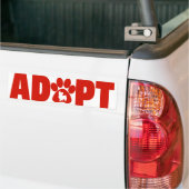 Autocollant De Voiture Adoptez Un Sticker Pour Pet Bumper (Sur camion)