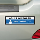 Autocollant De Voiture Adulte À Bord (En voiture)