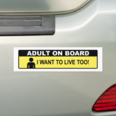 Autocollant De Voiture Adulte À Bord (En voiture)