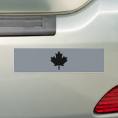 Autocollant De Voiture Affichage de Canadian Black Maple Leaf (En voiture)