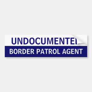 Autocollant De Voiture Agent de patrouille de frontière non documenté