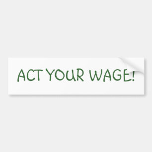 AUTOCOLLANT DE VOITURE AGISSENT VOTRE SALAIRE !