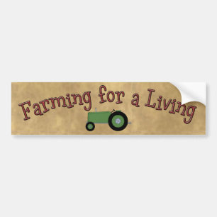 Autocollant De Voiture Agriculture pour vivre de l'adhésif pour