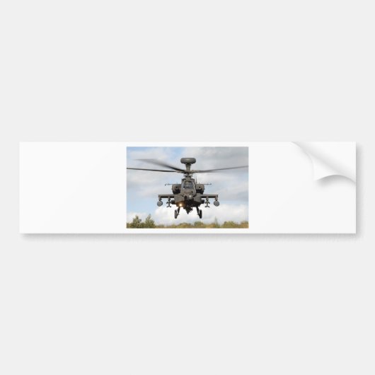 Autocollant De Voiture ah 64 apache longbow hélicoptère militaire (Devant)