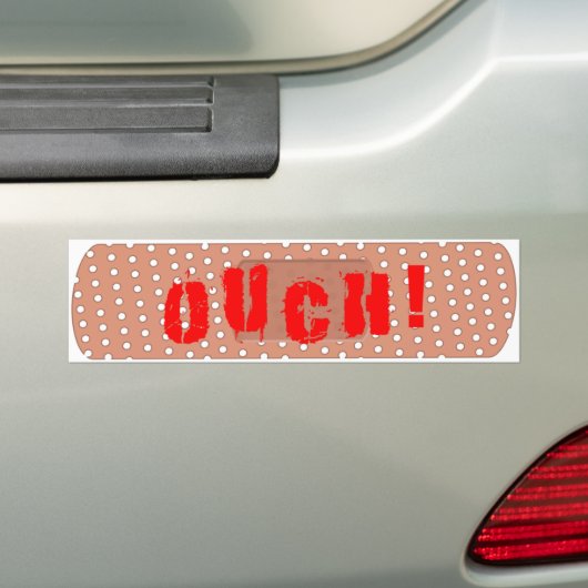 Autocollant De Voiture Aïe ! Adhésif pour pare-chocs de bandage (En voiture)