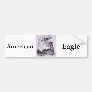Autocollant De Voiture aigle américain