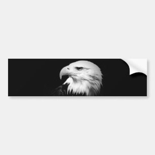 Autocollant De Voiture Aigle noir et blanc