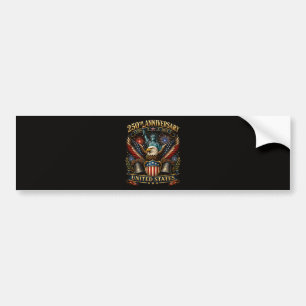 Autocollant De Voiture Aigle patriotique du 250e anniversaire des États-U