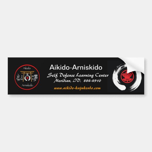 Autocollant De Voiture Aikido-Arniskido (Devant)