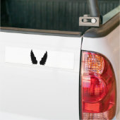 Autocollant De Voiture ailes d'anges noirs (Sur camion)