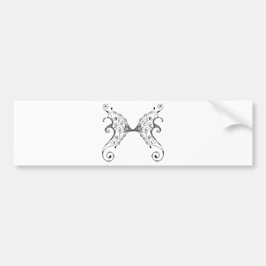 Autocollant De Voiture Ailes de fées (Devant)