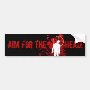 Autocollant De Voiture AIM POUR LA TÊTE ! bumpersticker