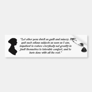 Autocollant De Voiture Aimant citation Jane Austen