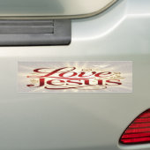 Autocollant De Voiture Aime Jésus (En voiture)