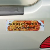 Autocollant De Voiture Aimer les spaghettis (En voiture)