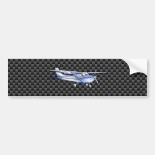 Autocollant De Voiture Aircraft Chrome Like Cessna Black Carbon Fiber