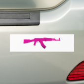 Autocollant De Voiture AK-47 rose (En voiture)