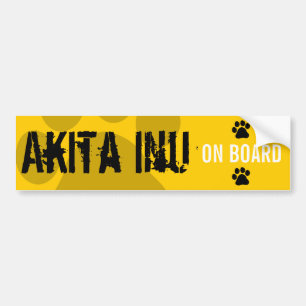 Autocollant De Voiture Akita Inu à bord