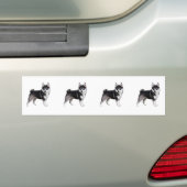 Autocollant De Voiture Alaskan Klee Kai (En voiture)