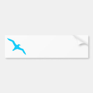Autocollant De Voiture Albatros bleu aqua