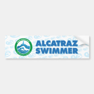 Autocollant De Voiture Alcatraz Swimmer Bumper Sticker