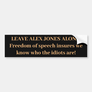 Autocollant De Voiture ALEX JONES Bumper Sticker