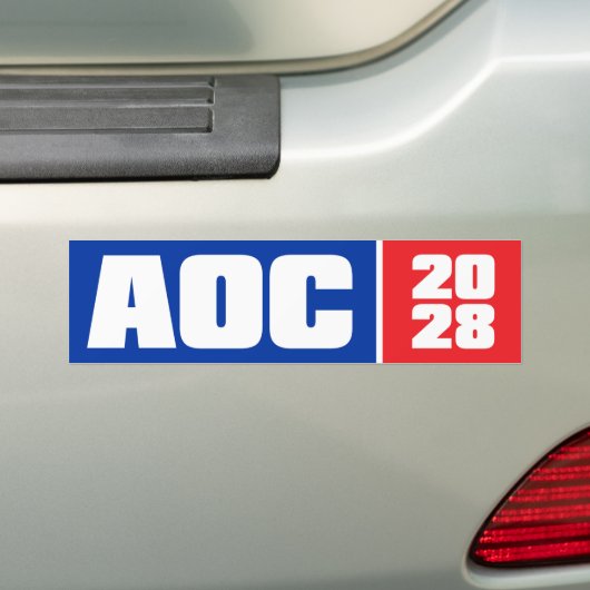 Autocollant De Voiture Alexandria Ocasio-Cortez AOC 2028 (En voiture)