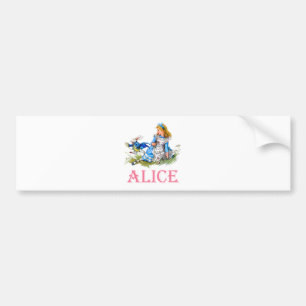 AUTOCOLLANT DE VOITURE ALICE EN WONDERLAND