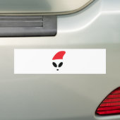 Autocollant De Voiture Alien de Noël (En voiture)