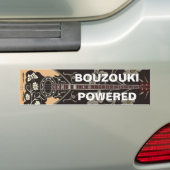 Autocollant De Voiture Alimenté par Bouzouki (En voiture)