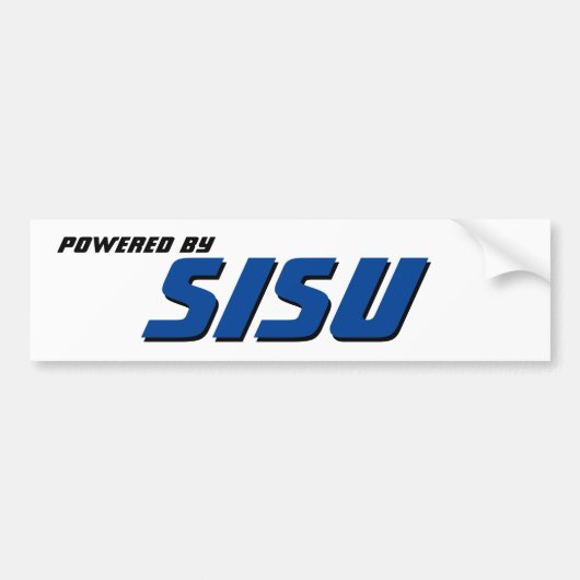 Autocollant De Voiture Alimenté Par Sisu Bumper Sticker (Devant)