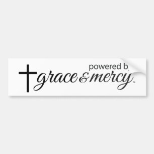 Autocollant De Voiture Alimenté Par Sticker Bumper Grace & Mercy
