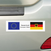 Autocollant De Voiture Allemand - l'UE diminuent (En voiture)