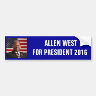 Autocollant De Voiture AllenWest_flag.jpeg, PRÉSIDENT 2 d'ALLEN WESTFOR…