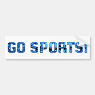 Autocollant De Voiture Allez les Sports !