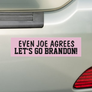 AUTOCOLLANT DE VOITURE ALLONS BRANDON ! (JOE EST D'ACCORD) BÂTIMENTS DE B