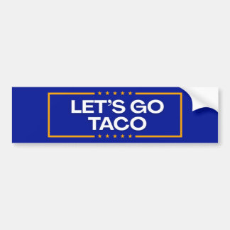 Autocollant De Voiture ALLONS TACO Bumper Sticker