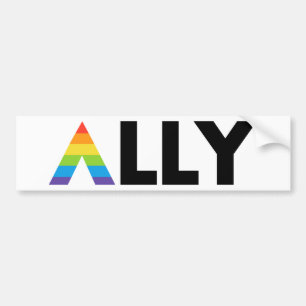 Autocollant De Voiture Ally droit LGBTQ Rainbow LGBT