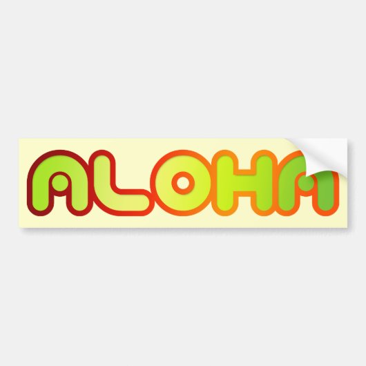 Autocollant De Voiture Aloha (Devant)