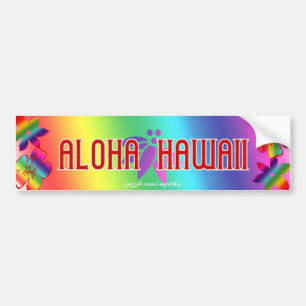 Autocollant De Voiture Aloha Hawaï