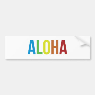 Autocollant De Voiture Aloha Rainbow