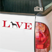 Autocollant De Voiture Amant Bumpersticker de dobermann (Sur camion)