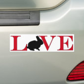 Autocollant De Voiture Amant Bumpersticker de lapin (En voiture)