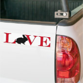 Autocollant De Voiture Amant Bumpersticker de lapin (Sur camion)